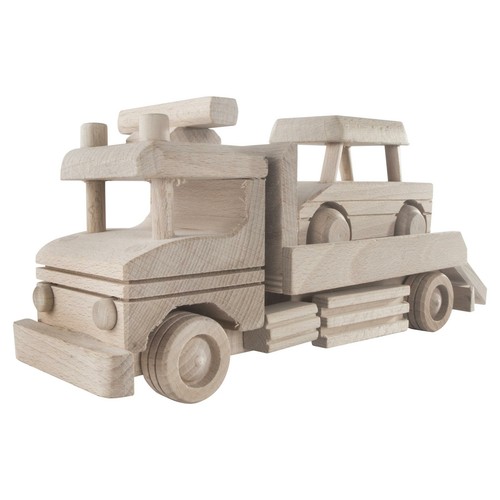 Wooden flatbed tow - flatbed, truck